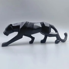Panthère noir résine