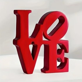 LOVE Résine rouge