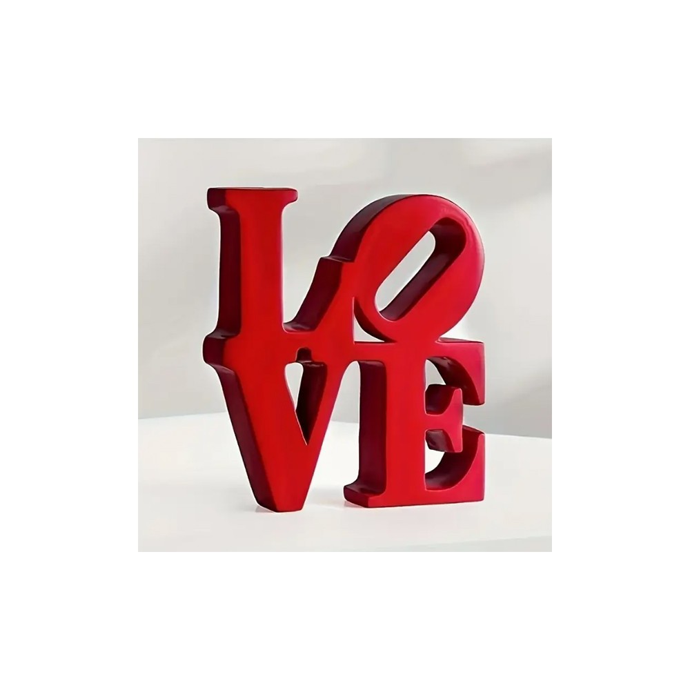 LOVE Résine rouge