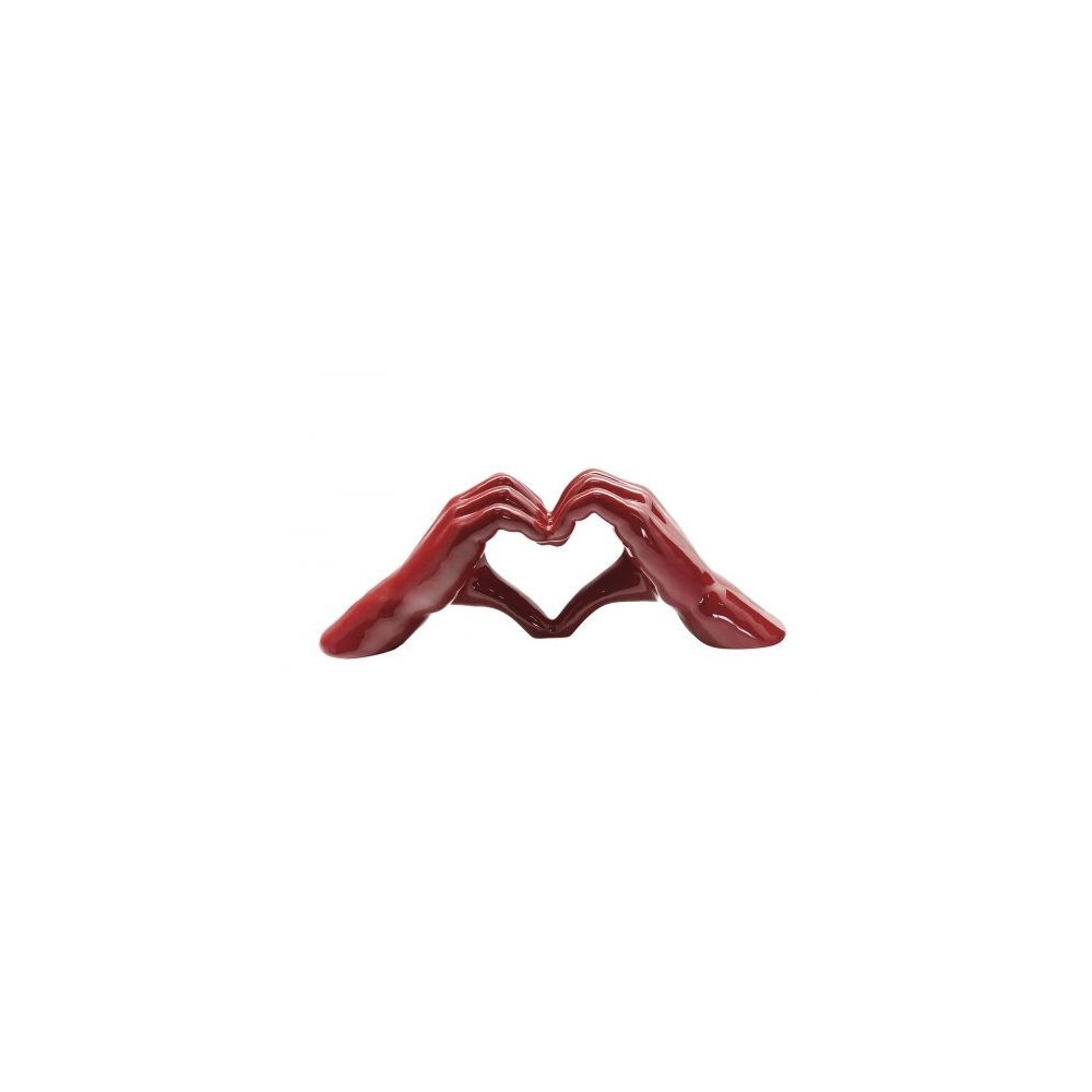 Mains cœur rouge