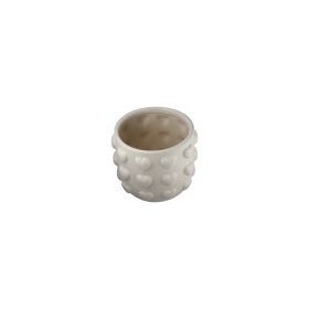 Cache-pot cœurs blanc en céramique