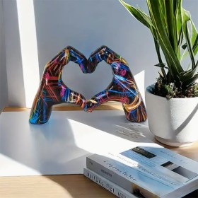 Statue Résine Doigt Amour
