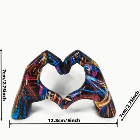 Statue Résine Doigt Amour