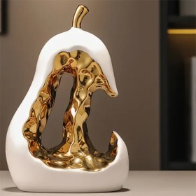 Sculpture poire en céramique