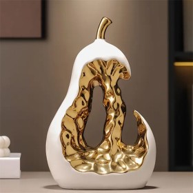 Sculpture poire en céramique
