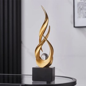 Sculpture abstraite flamme
