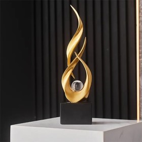 Sculpture abstraite flamme