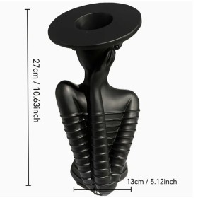 Vase dame noir