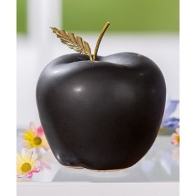 Pomme céramique noir et doré