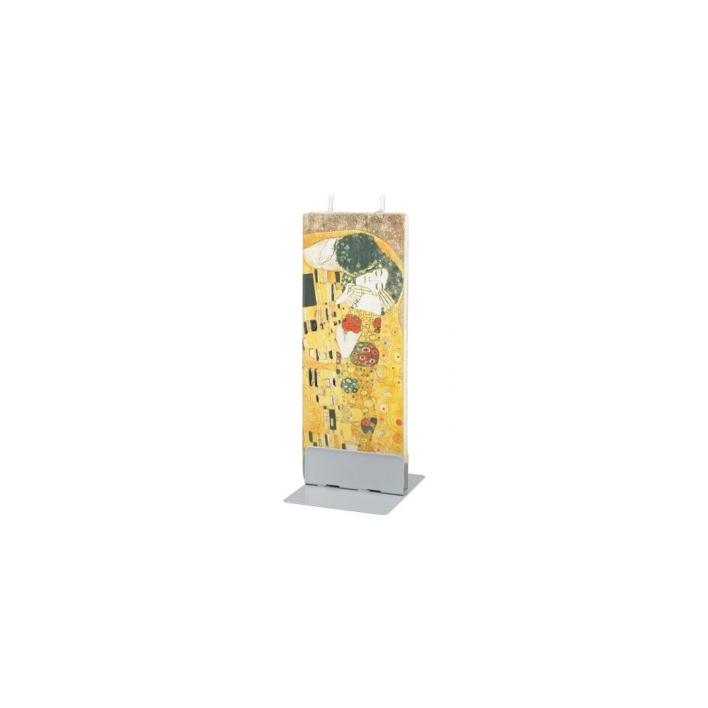 Bougie cire plate rectangulaire Le Baiser Van Gogh