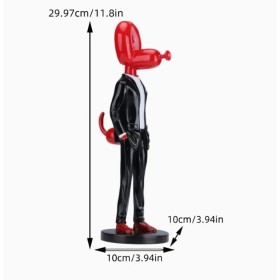Sculpture de chien ballon en résine homme