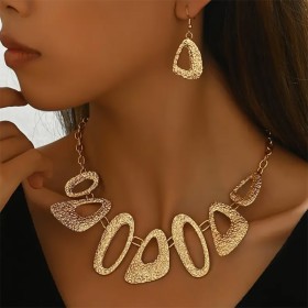 2 pièces de collier et boucles d'oreilles à pendentif