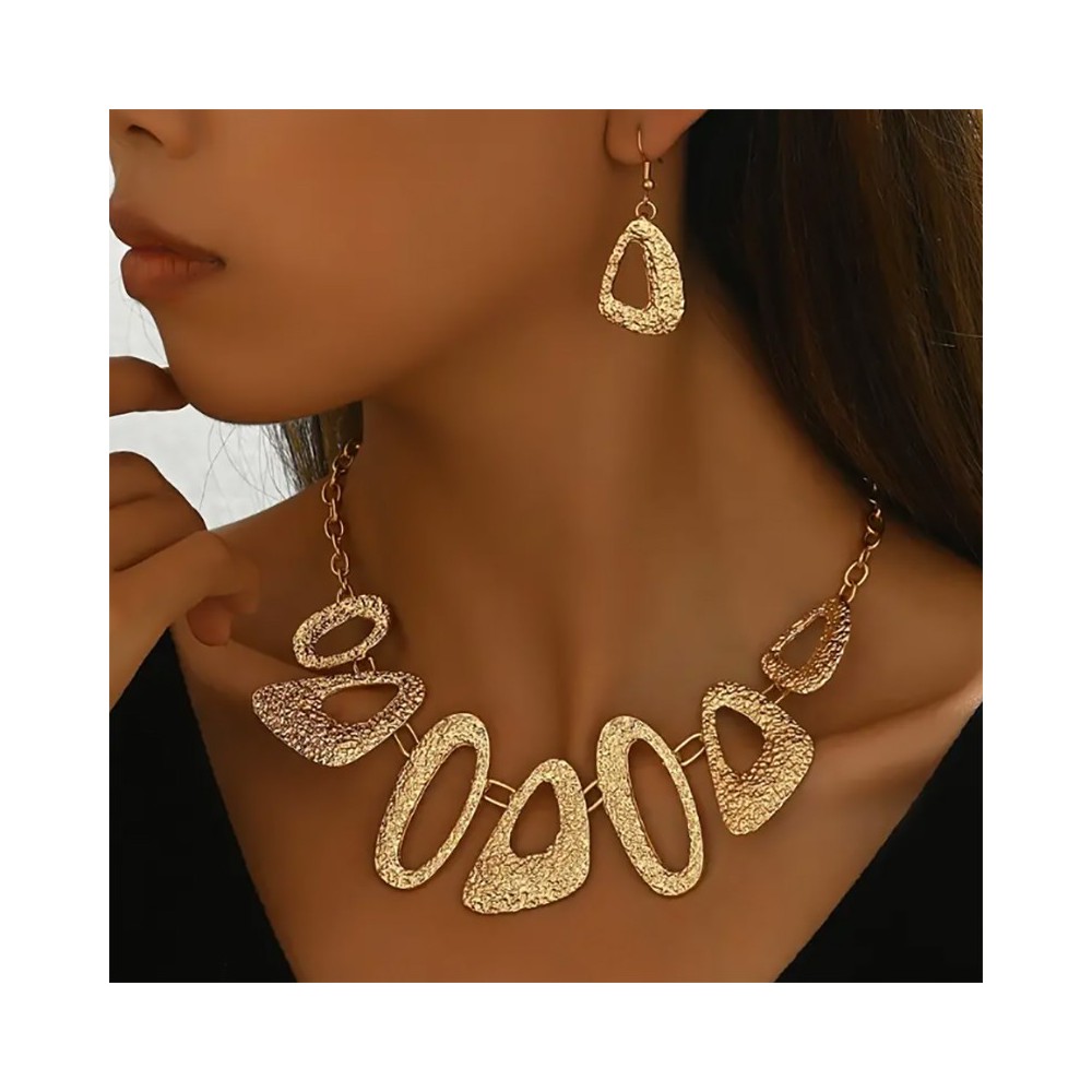 2 pièces de collier et boucles d'oreilles à pendentif
