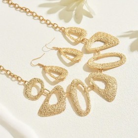 2 pièces de collier et boucles d'oreilles à pendentif