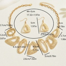 2 pièces de collier et boucles d'oreilles à pendentif