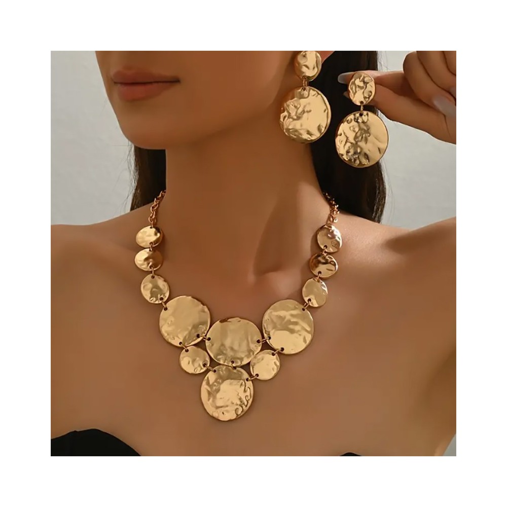 3 pièces Collier Décontracté à la Mode Géométrique