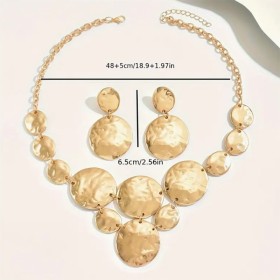3 pièces Collier Décontracté à la Mode Géométrique