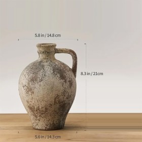 Vase vintage en céramique à une anse - Décoration d'intérieur