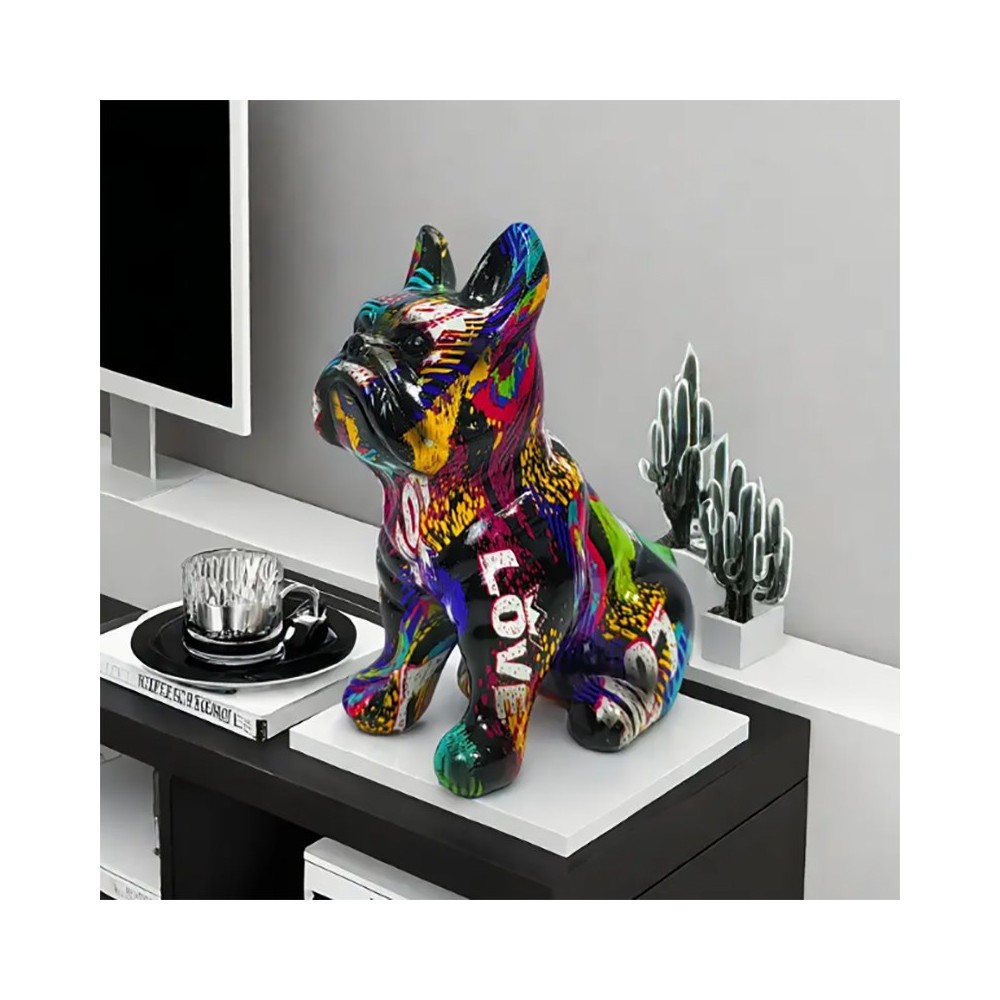 Statue de bouledogue - Décoration d'intérieur unique pour les amoureux des chiens